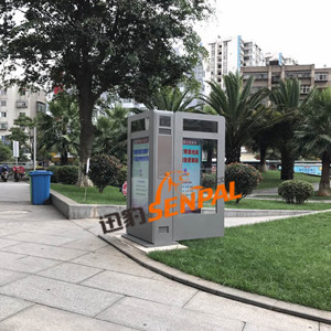 云南社區(qū)55寸雙屏觸摸廣告機顯示項目